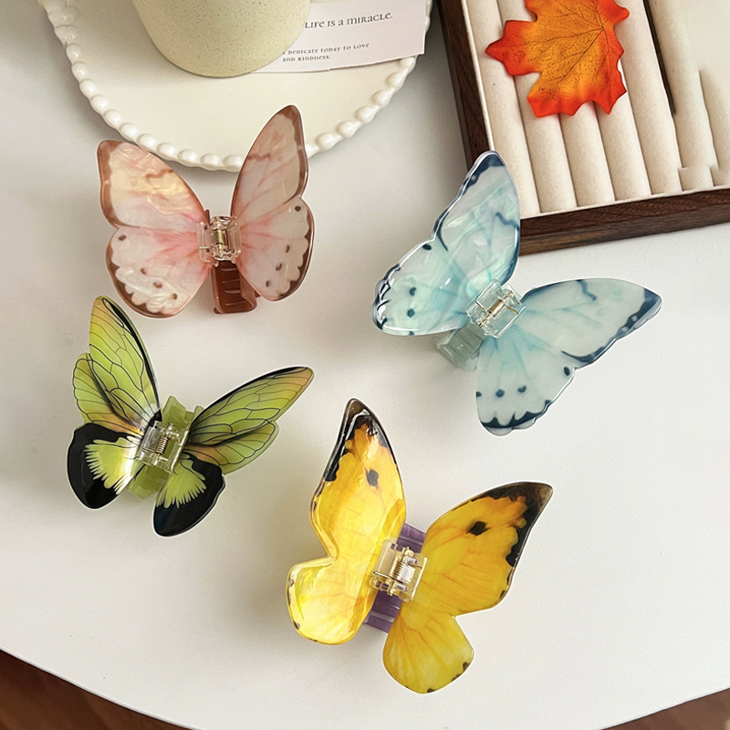 Hi Tech Accessories - 1pcs Colorful 3D Butterfly Hair Claw
