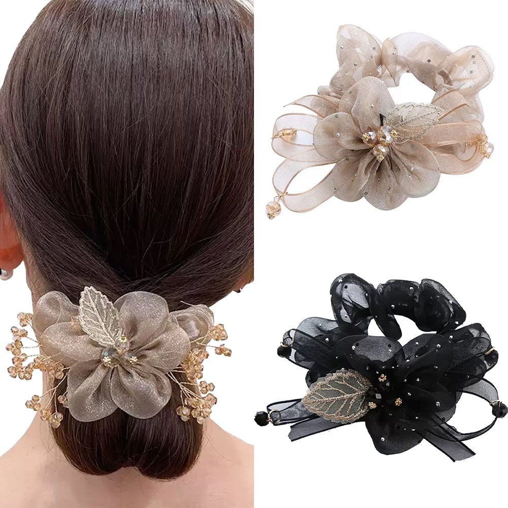 Hi Tech Accessories - Flower Hair Ties Fashionable And High-end