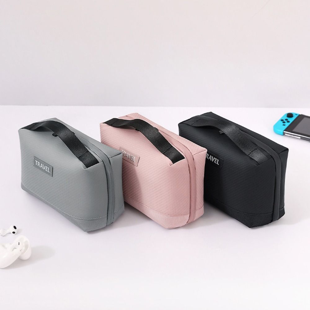 Tech Accessories Travel Bag - Waterproof Storage Bag Travel Accessories PU
