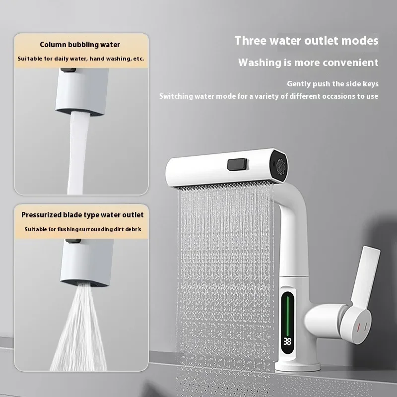 Tech Deck Accessories - Bathroom Faucet Mixer Temperature Digital Display