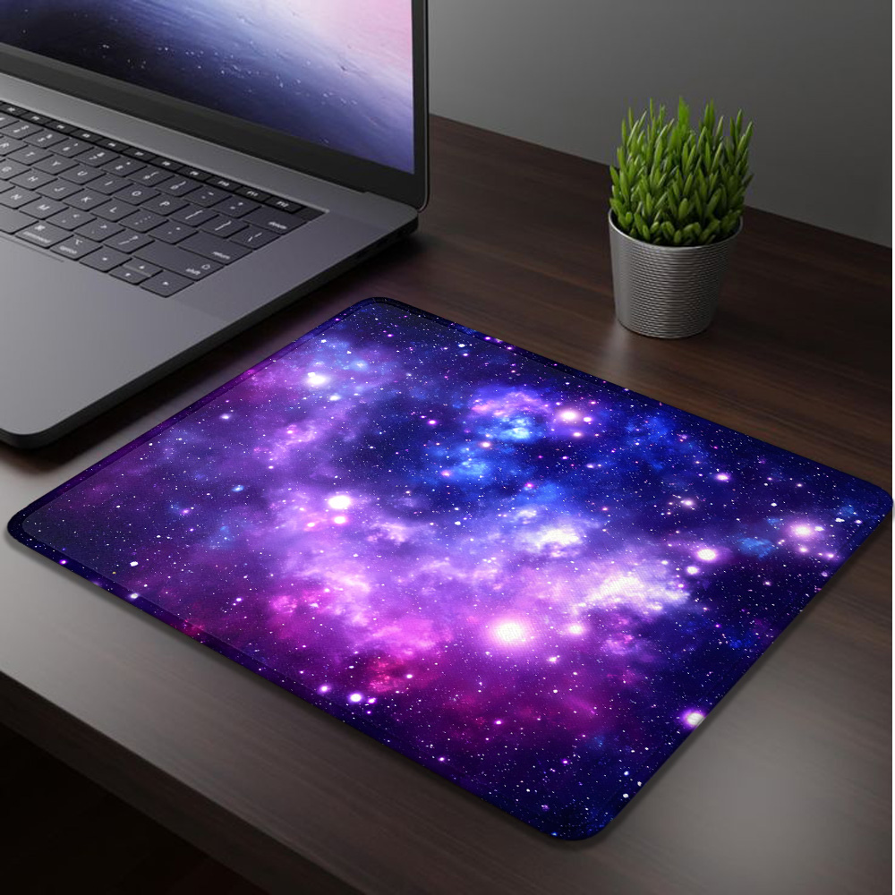 Tech Desktop Accessories - Small Mouse Pad Speed Cosmic Nebula