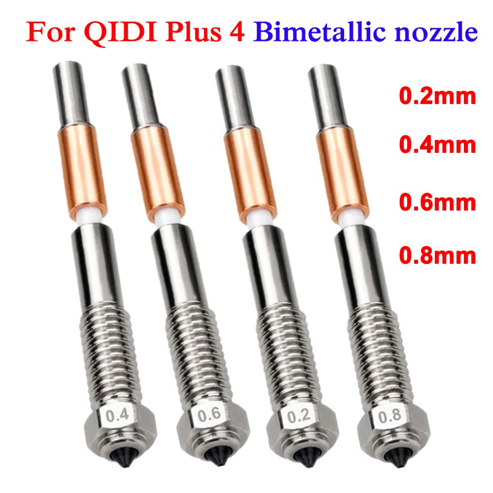 Tech Accessories Store - For QIDI Plus 4 Bimetal Nozzle
