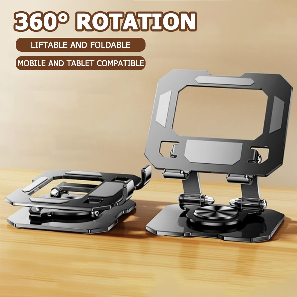 Tech Desktop Accessories - 360 Rotating Tablet Phone Stand Adjustable