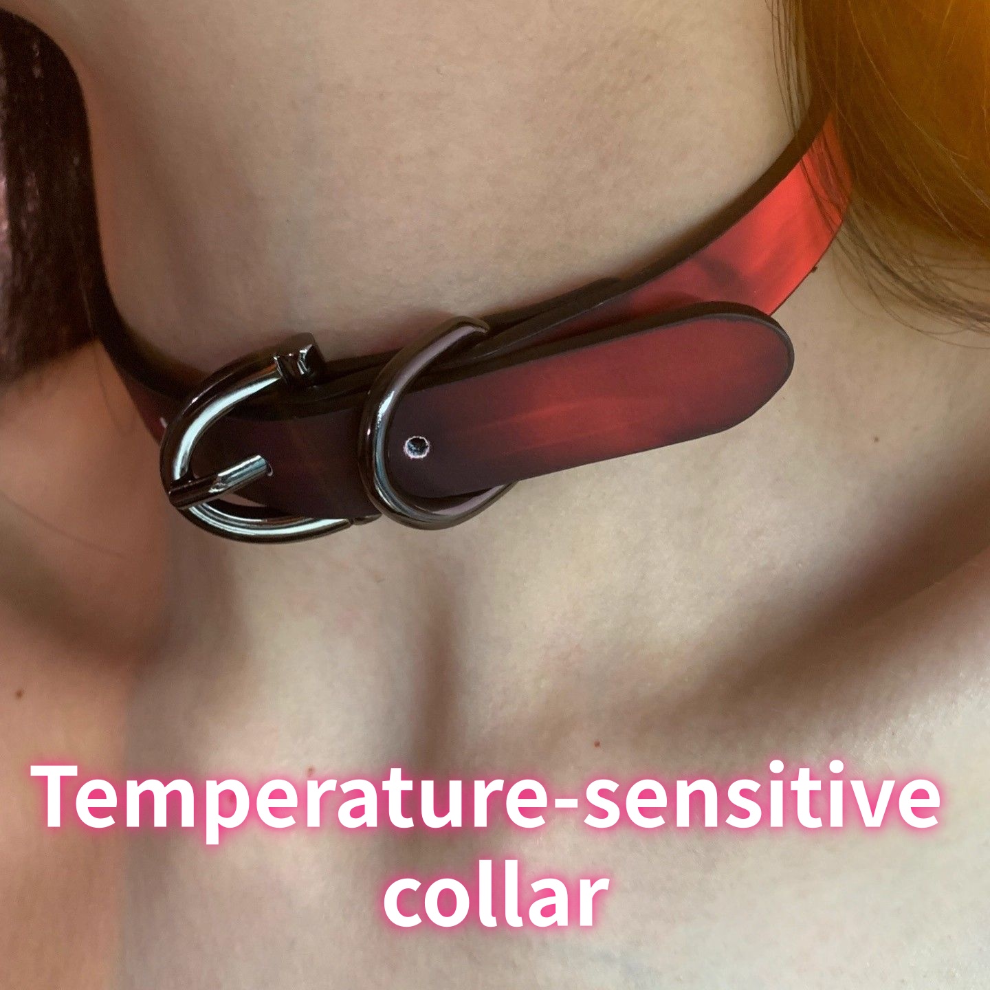 Hi Tech Accessories - Thermal Color-Changing Soft Leather Choker Necklace