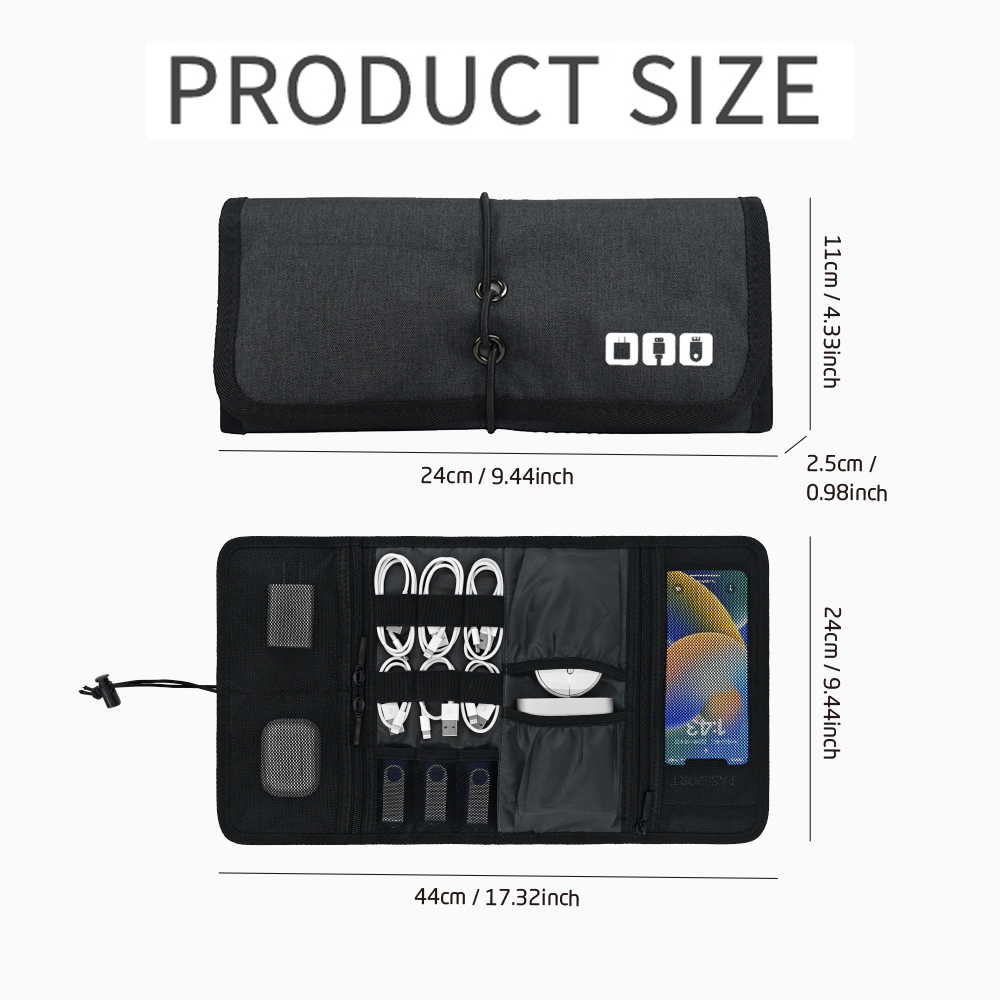 Tech Organizer Bag Cable Stora - огляд і ціна Tech Accessories Travel Bag
