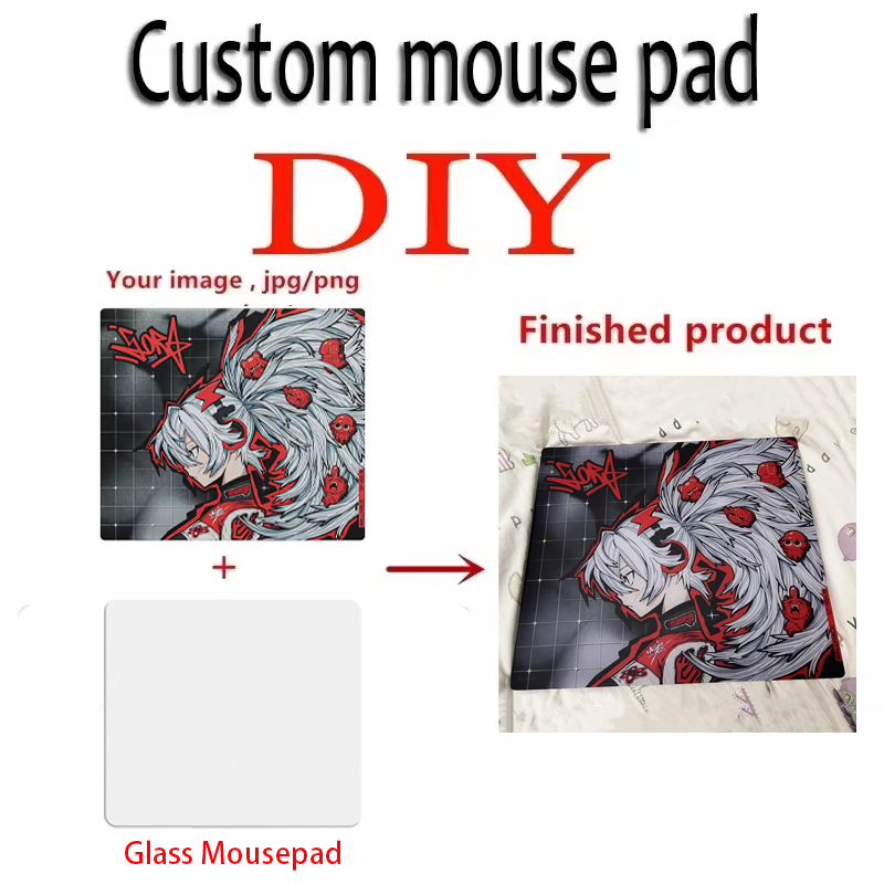 Customized Glass Mouse Pad DIY - огляд і ціна Tech Desktop Accessories