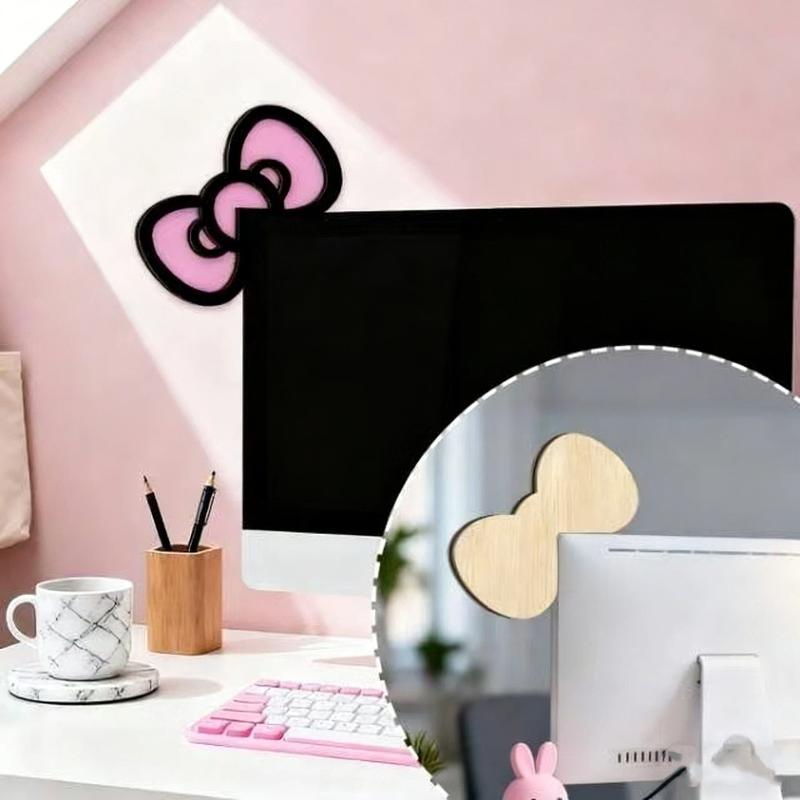 New 1/2Pcs Wooden Bowknot PC A - огляд і ціна Tech Desktop Accessories