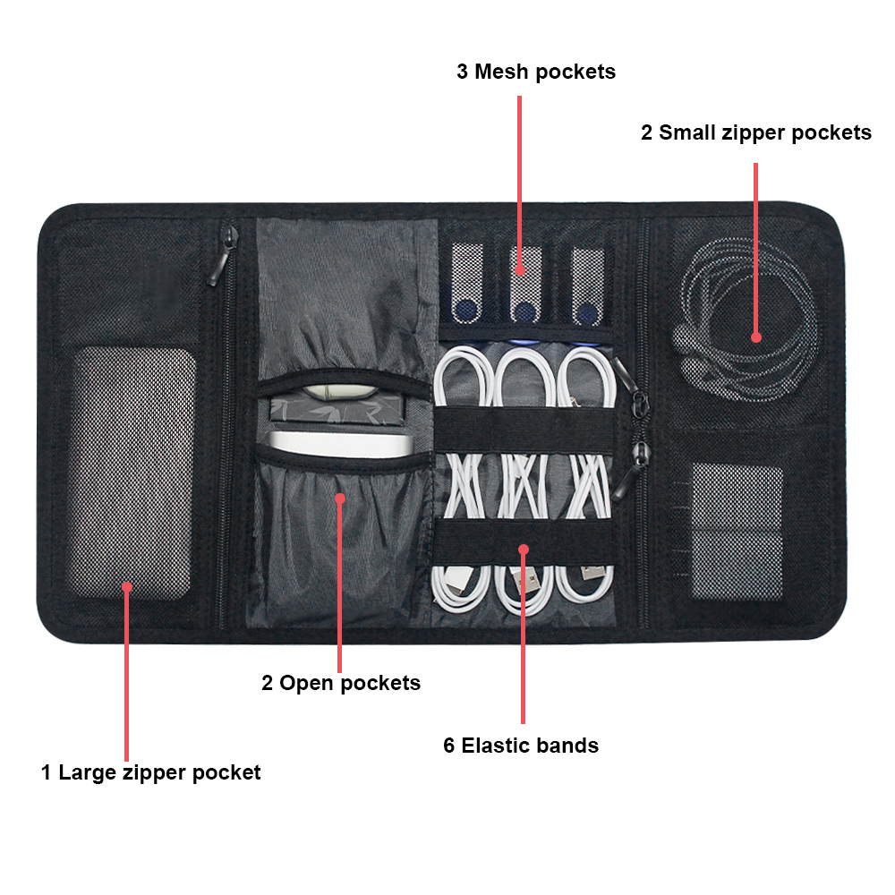 Tech Organizer Bag Cable Stora - огляд і ціна Tech Accessories Store