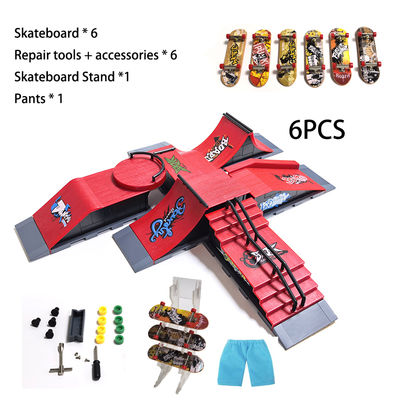 DIY Finger Skatepark 6-in-1 Se - огляд і ціна Tech Deck Accessories