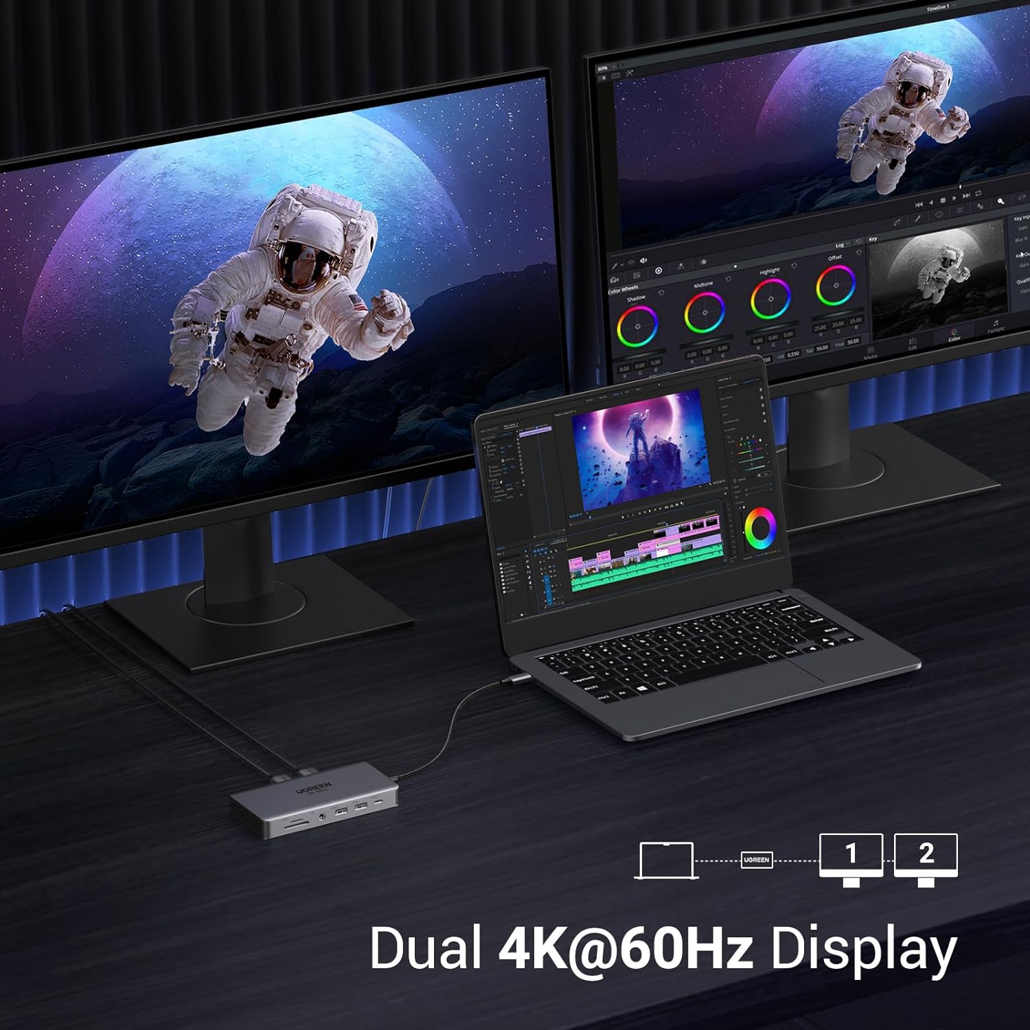 UGREEN Revodok Pro 211 Laptop  - огляд і ціна Usb C To Hdmi