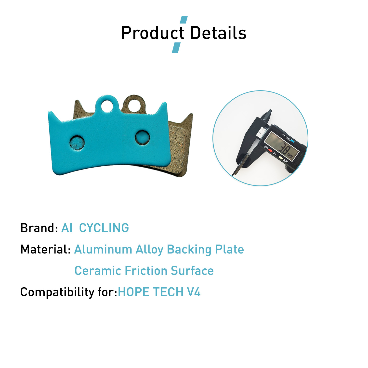 4 Pairs Ceramic Brake Pads for - огляд і ціна Tech Bike Accessories