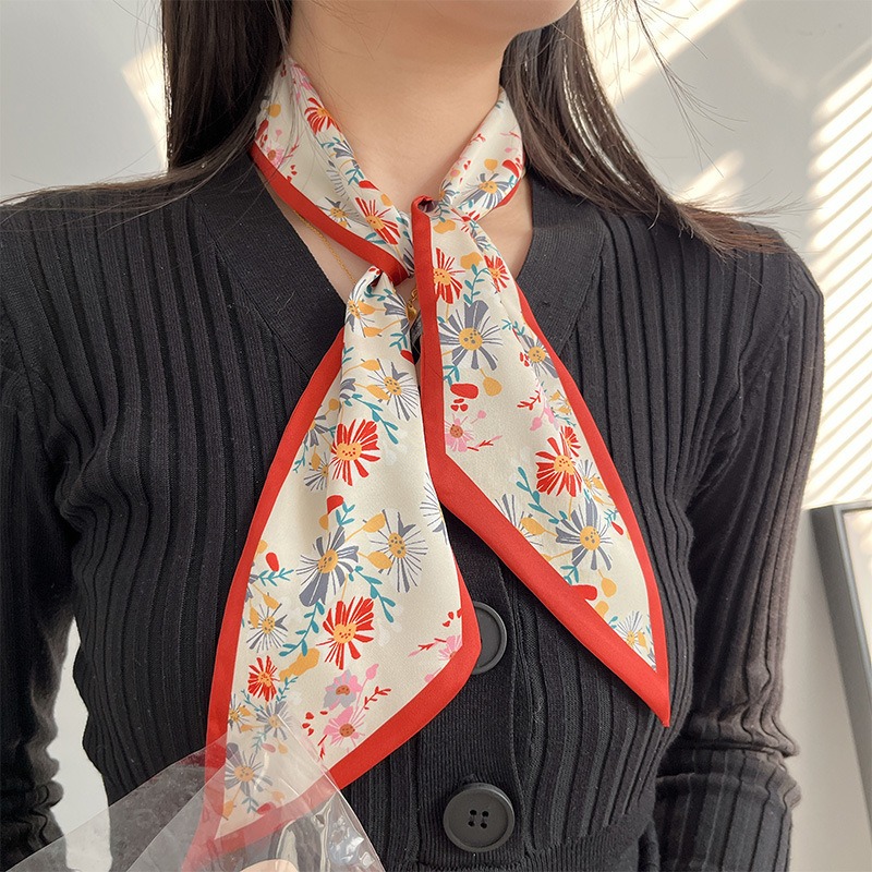 Women Fashion Red Floral Scarf - огляд і ціна Useful Tech Accessories